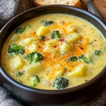 Cheddar Broccoli Potato Soup
