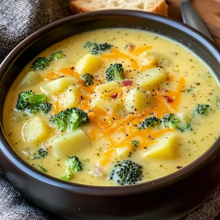 Cheddar Broccoli Potato Soup