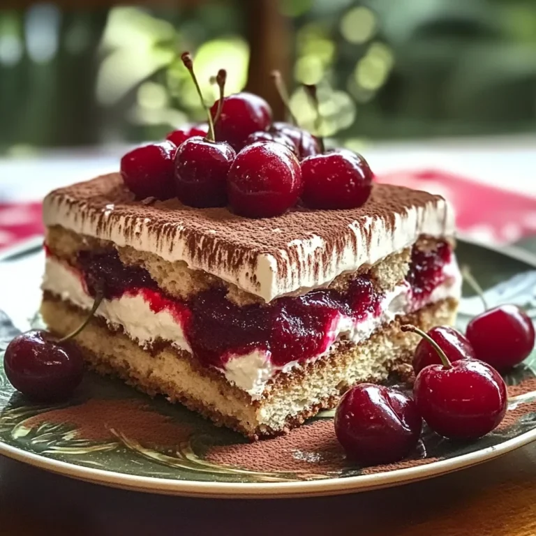 Cherry Amaretto Tiramisu Dessert: A Decadent Twist on a Classic Italian Treat