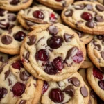 Cherry Chocolate Chip Cookies with Mocha Chips