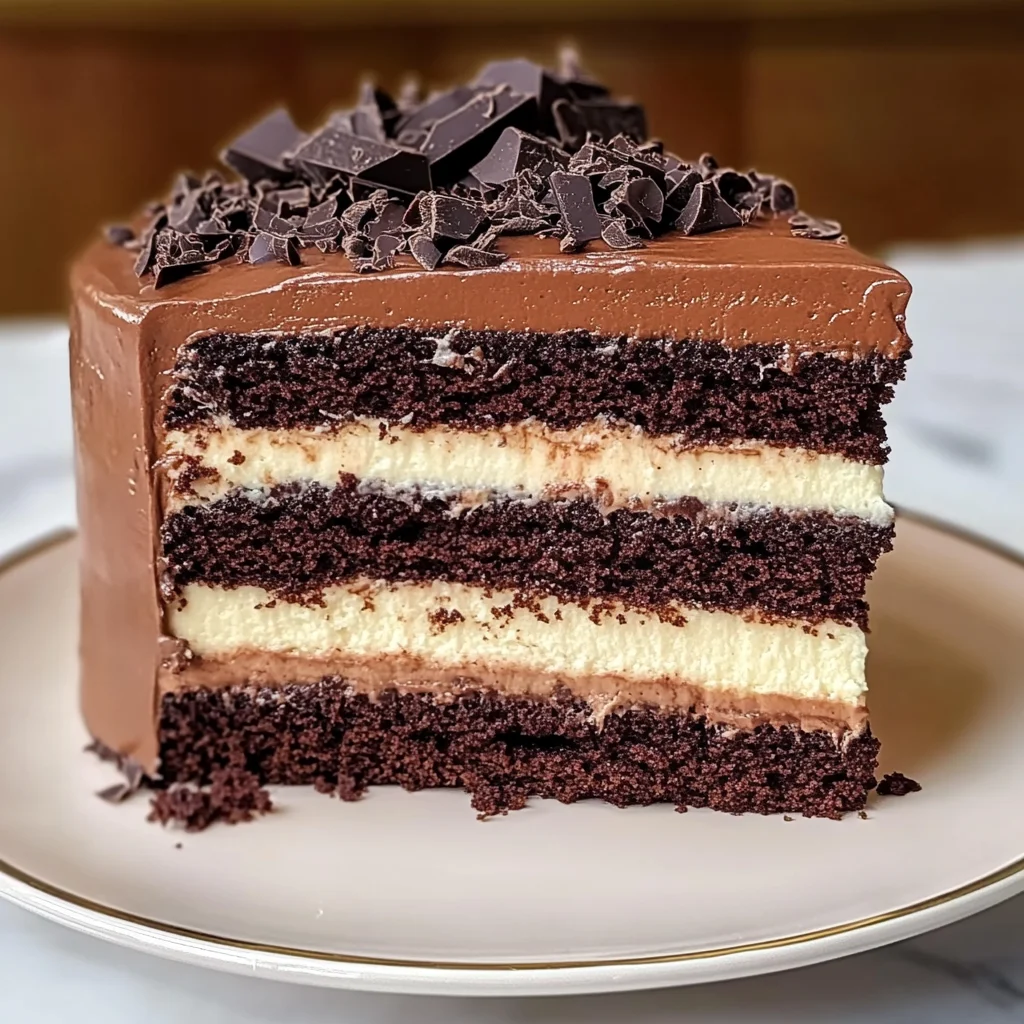 Chocolate Mousse Layer Cake