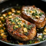 Garlic Butter Pan Seared beef Chops