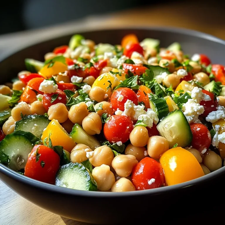 Mediterranean Chickpea Salad with Lemon Vinaigrette: The Best Summer Dish