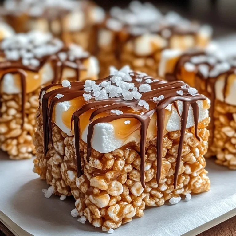 Salted Caramel Rice Krispie Treats: A Sweet & Salty Indulgence