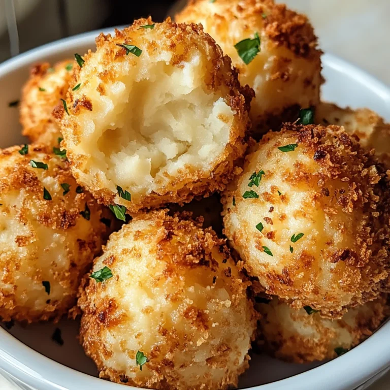 Air Fryer Cheesy Mashed Potato Balls