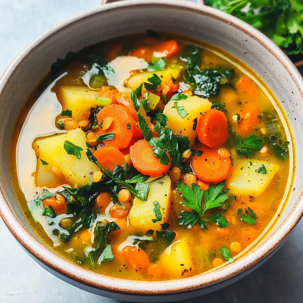 Anti-Inflammatory Veggie Soup with Turmeric