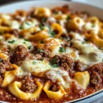 Beefy Tortellini Bake