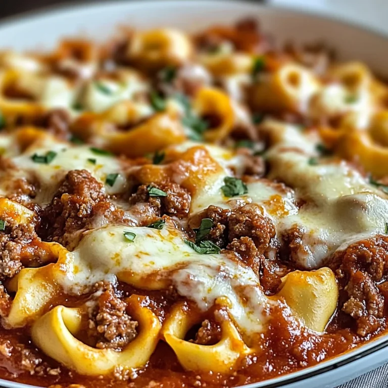 Beefy Tortellini Bake