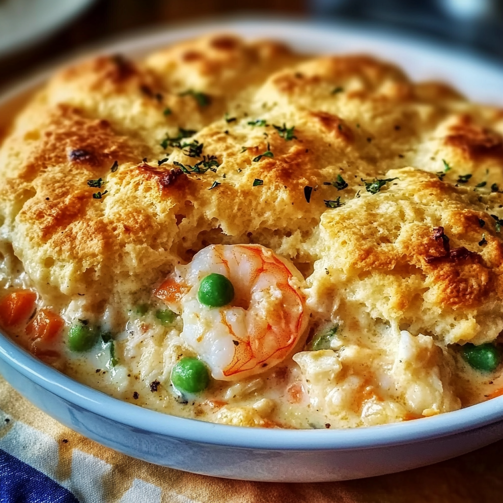 Cheddar Bay Biscuit Seafood Pot Pie: An Incredible Ultimate Comforting Classic