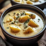 Cheddar Garlic Herb Potato Soup