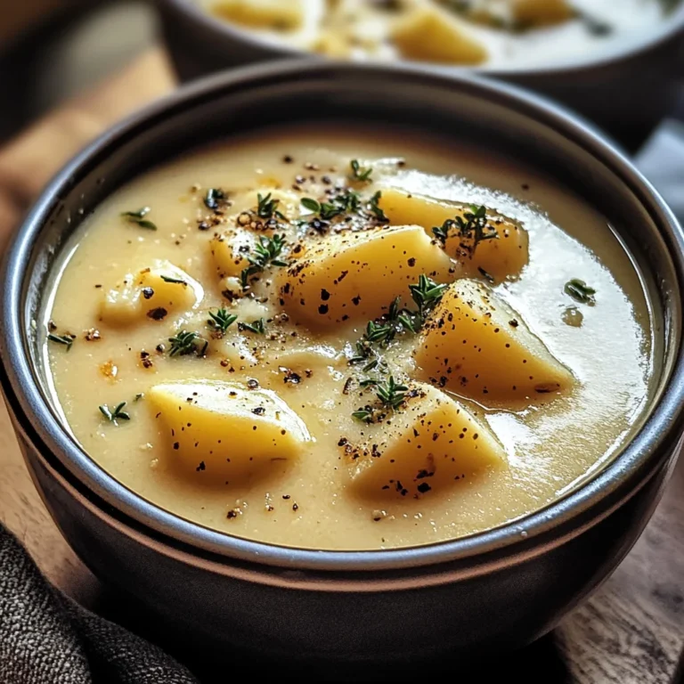 Cheddar Garlic Herb Potato Soup