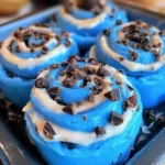 Cookie Monster Cinnamon Rolls Recipe