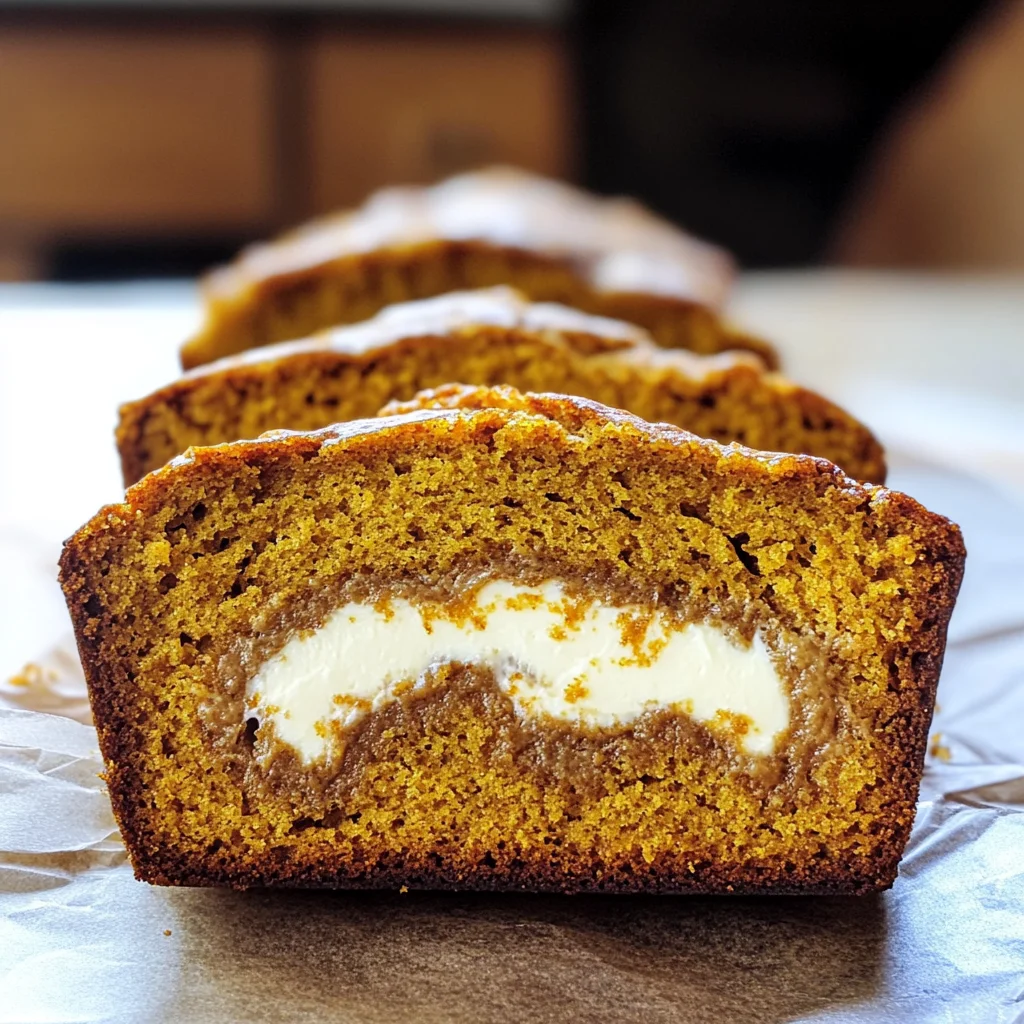 Cream Cheese-Filled Pumpkin Bread