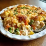 Easy Chicken Cobbler Dinner Casserole