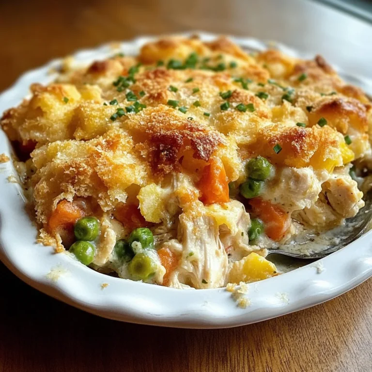 Easy Chicken Cobbler Dinner Casserole