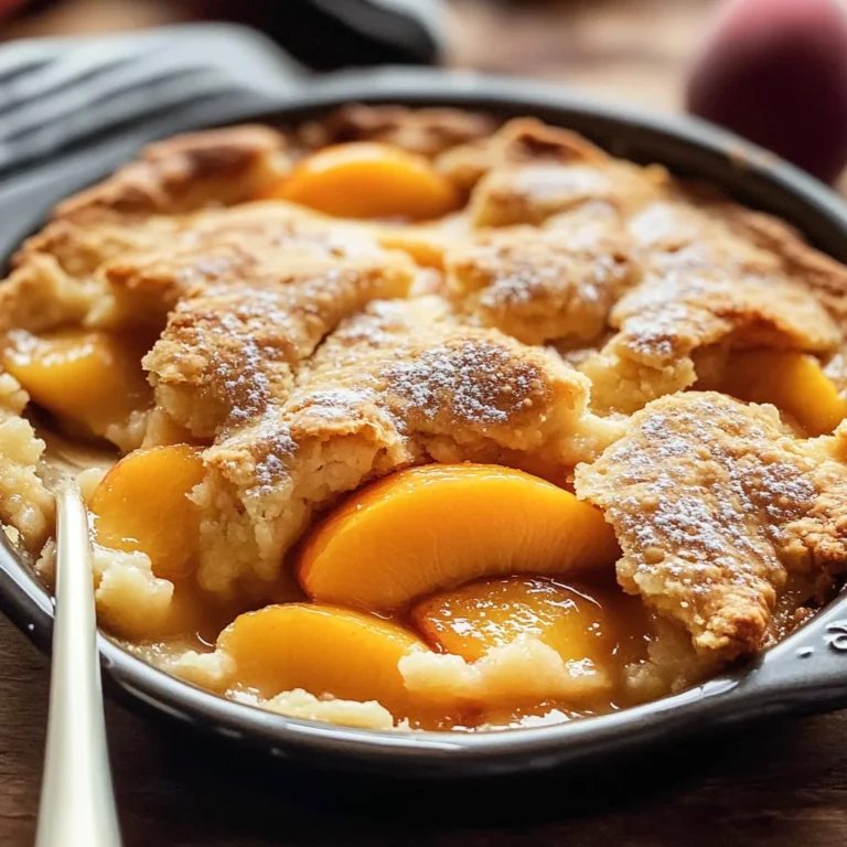 Fresh Peach Cobbler Recipe