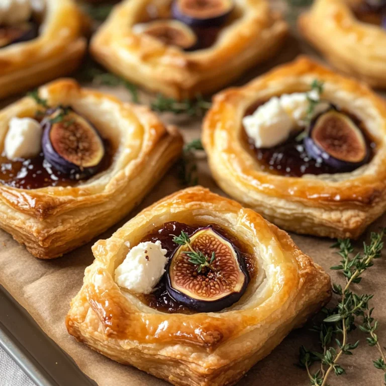 Goat Cheese and Fig Puff Pastry Tarts