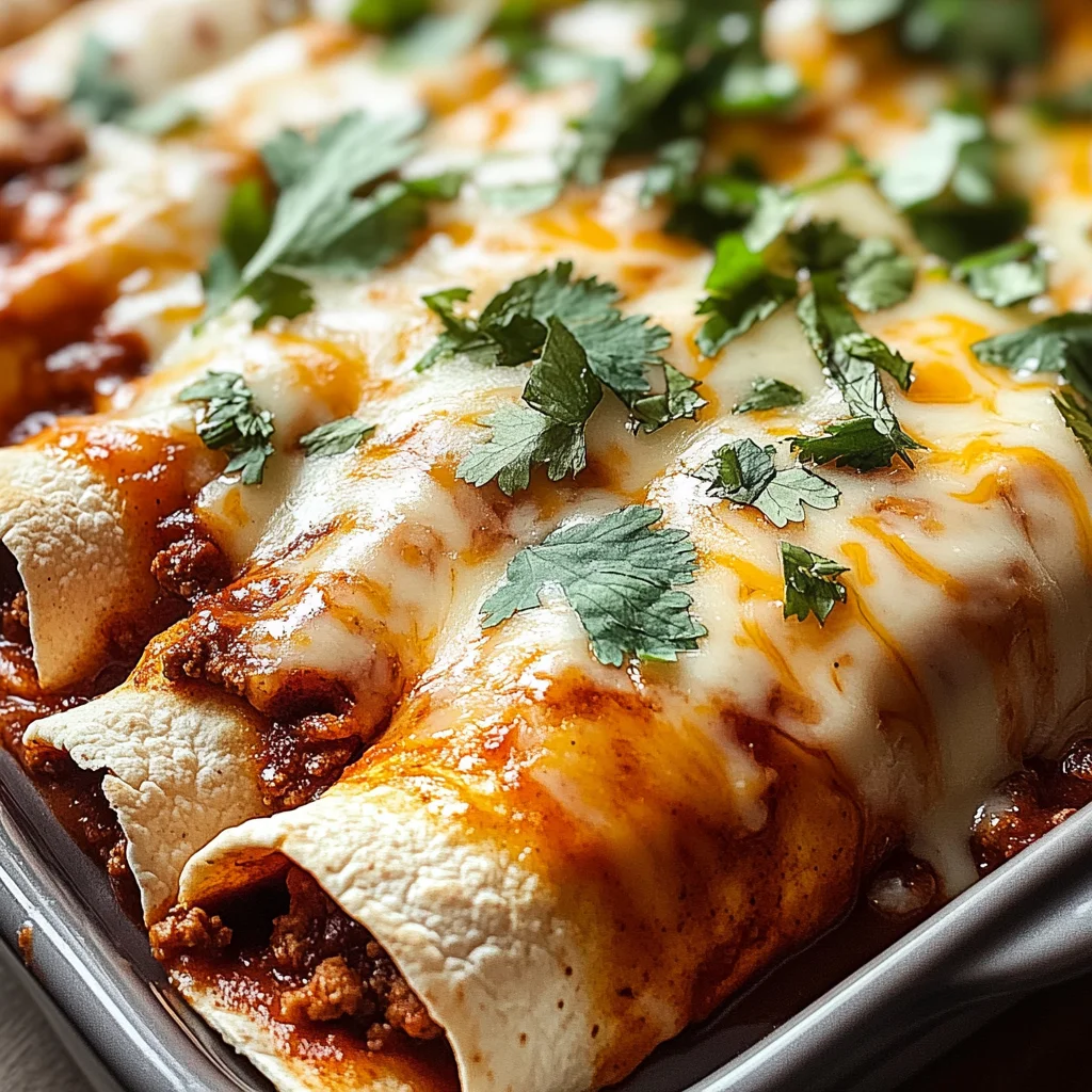 Ground Beef Enchiladas