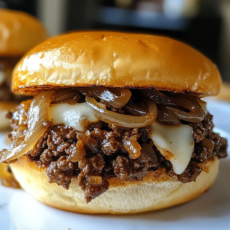 Irresistible French Onion Beef Sloppy Joes