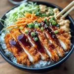 Japanese Katsu Bowls with Tonkatsu Sauce