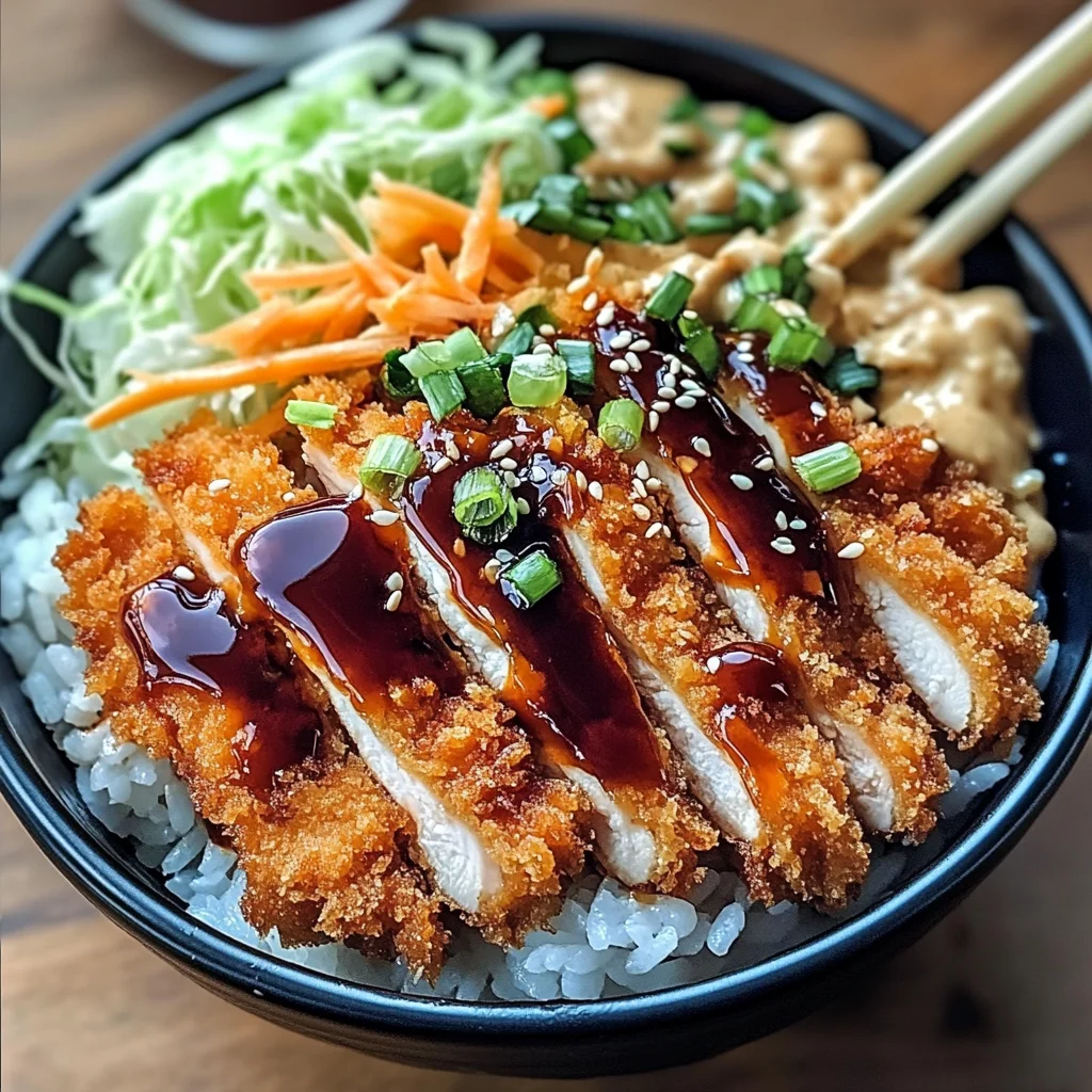 Japanese Katsu Bowls with Tonkatsu Sauce