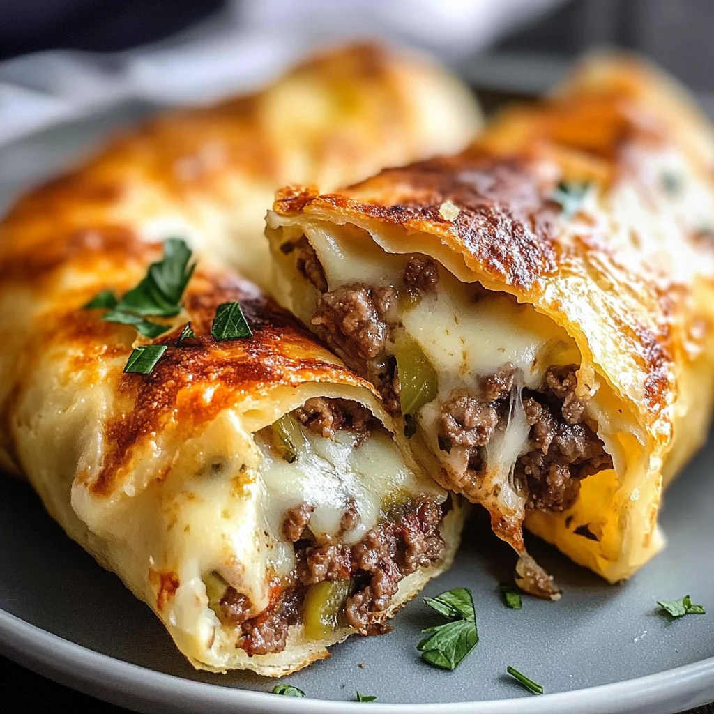 Keto Philly Cheesesteak Rolls
