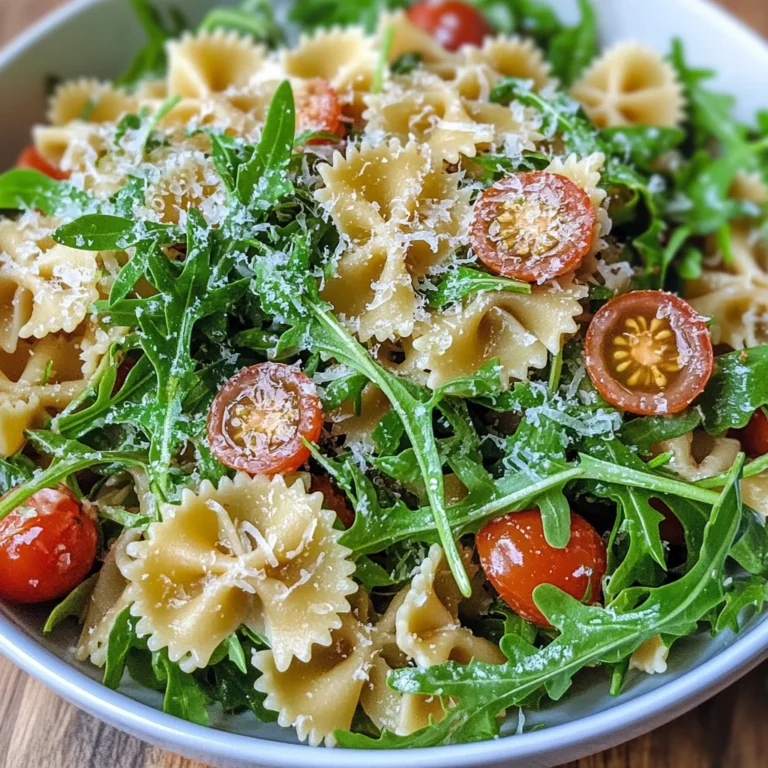 Lemon Arugula Pasta Salad