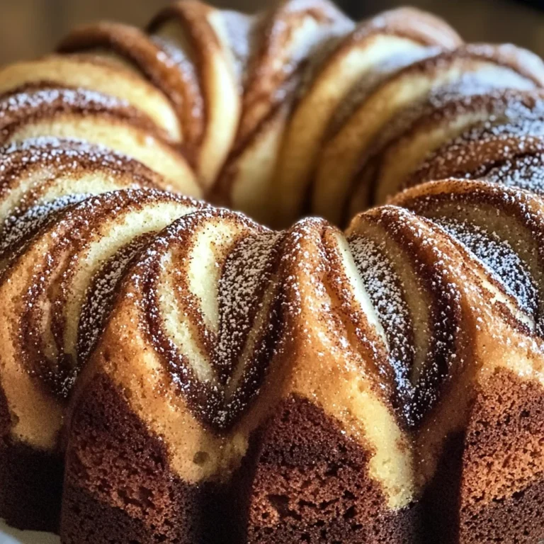 Moist Cinnamon Swirl Bundt Cake Recipe