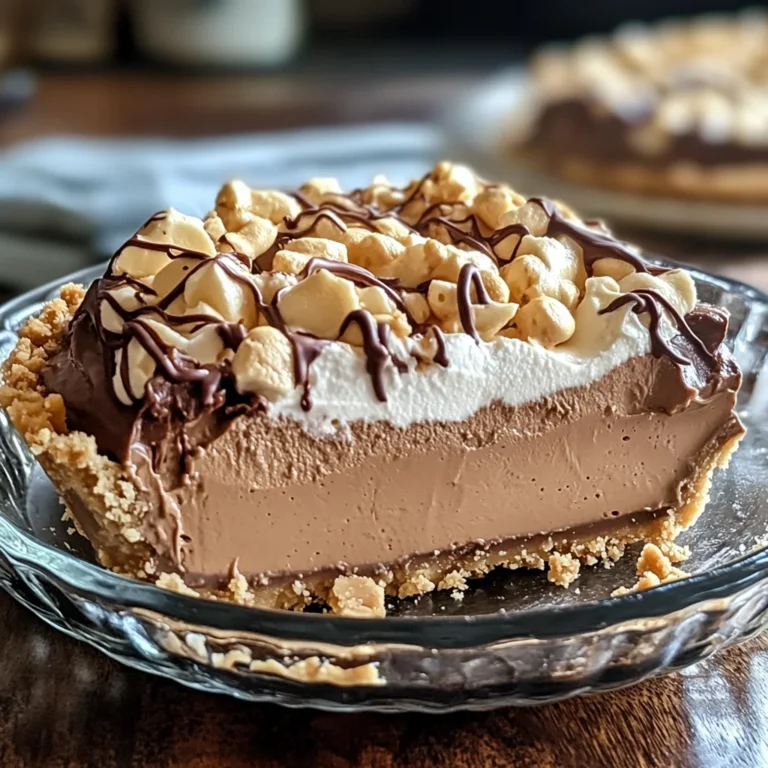 No-Bake Cream Cheese Peanut Butter Pie with Chocolate Whipped Cream