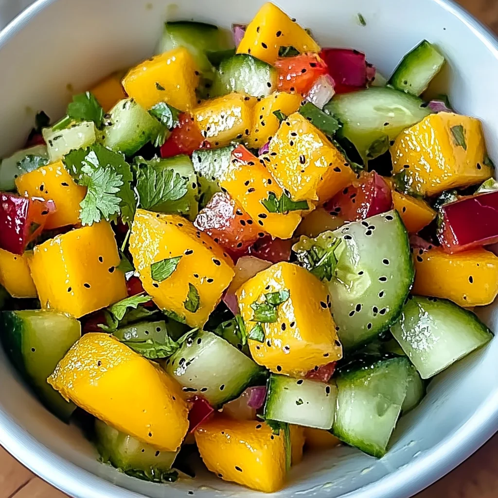 Refreshing Mango Cucumber Salad