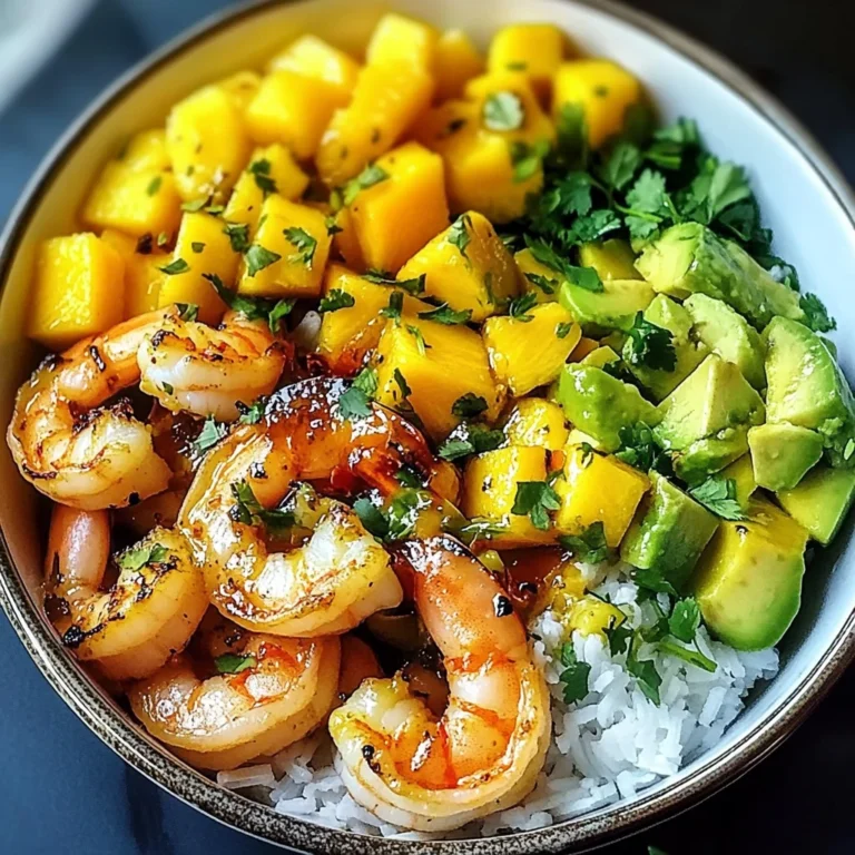 Shrimp Avocado Mango Bowls