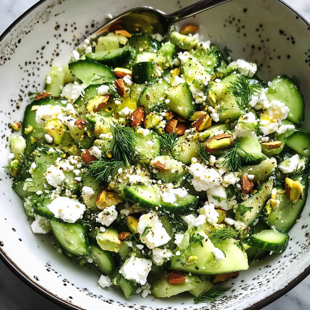 Smashed Cucumber Salad - With Feta and Dill
