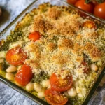 White Bean and Pesto Bake