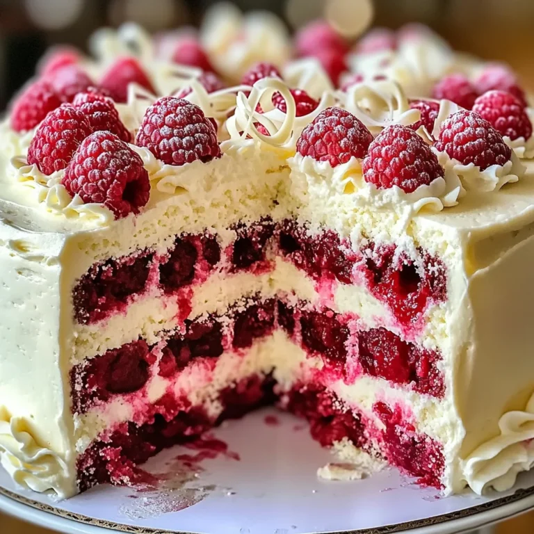 White Chocolate Raspberry Dream Cake : A Heavenly Dessert