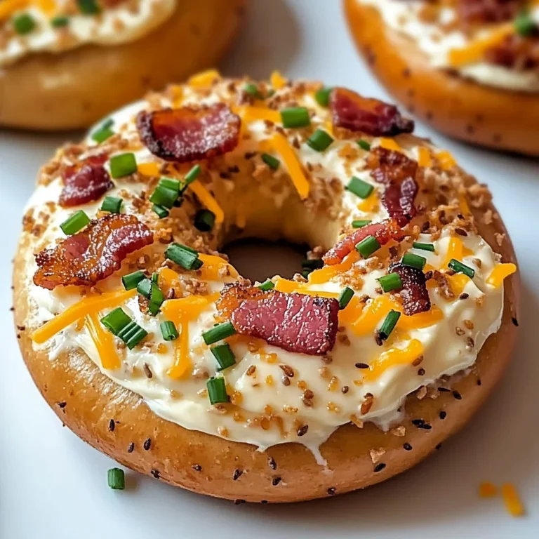 Zesty Turkey Bacon Cream Cheese Bagels