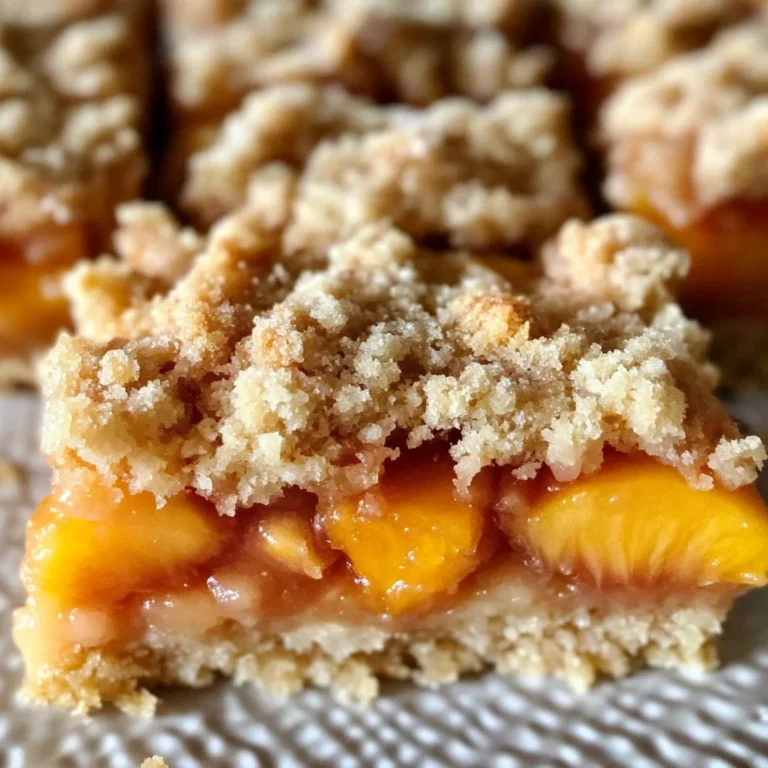 gluten free vegan peach crumb bars