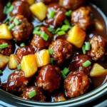 Crockpot Hawaiian Meatballs