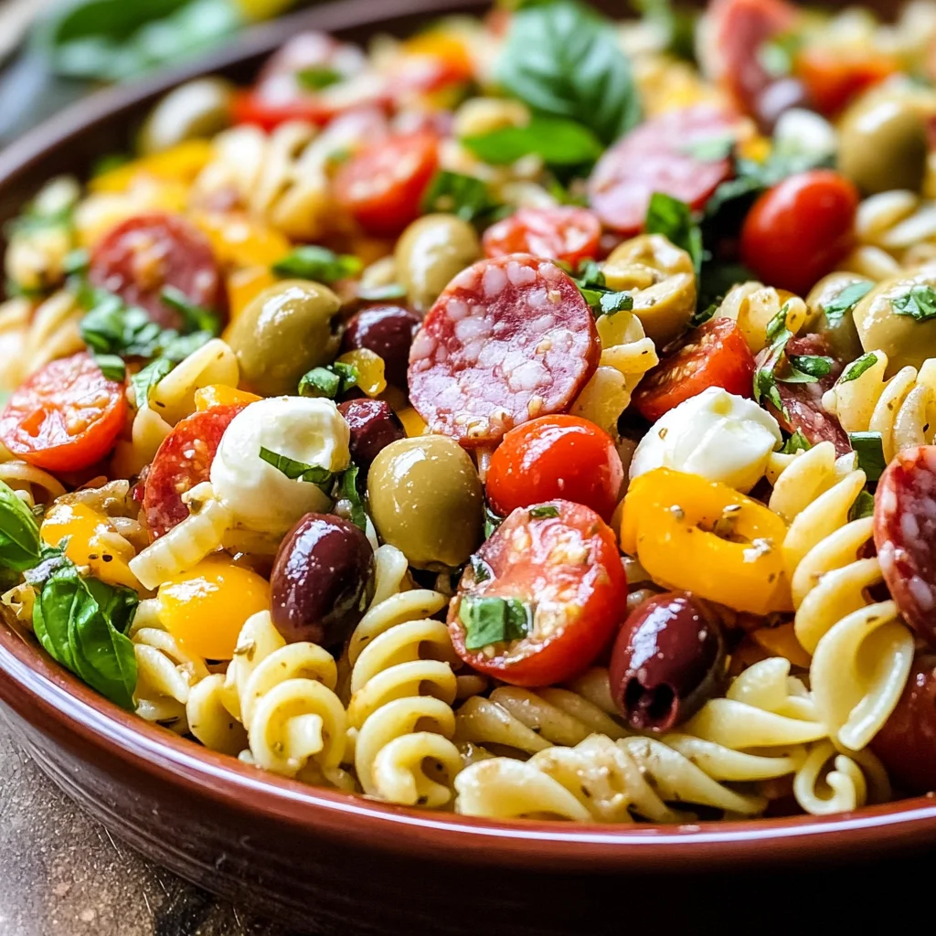 Easy Italian Antipasto Pasta Salad