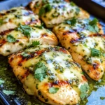 Grilled Salsa Verde Pepper Jack Chicken