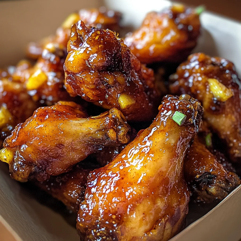 Irresistible Brown Sugar Pineapple Wings Chicken in 40 Minutes