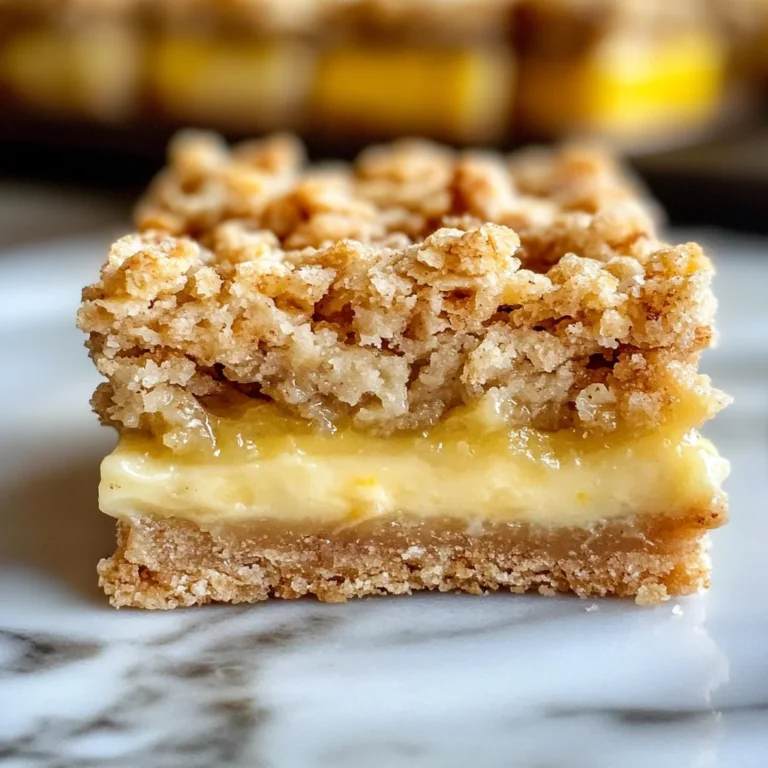 Lemon Oatmeal Crumble Bars