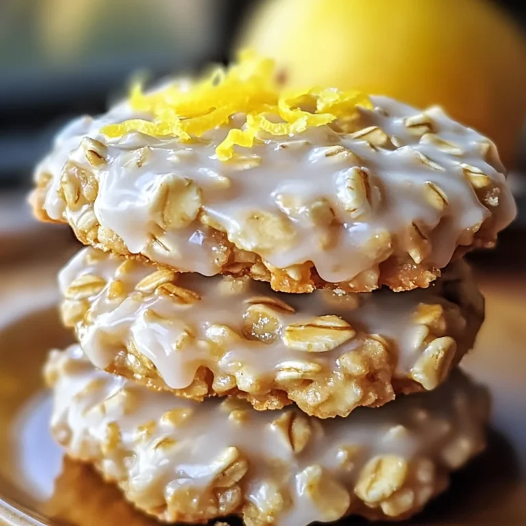 Lemon Oatmeal No-Bake Cookies