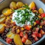 Loaded Potato Taco Bowl