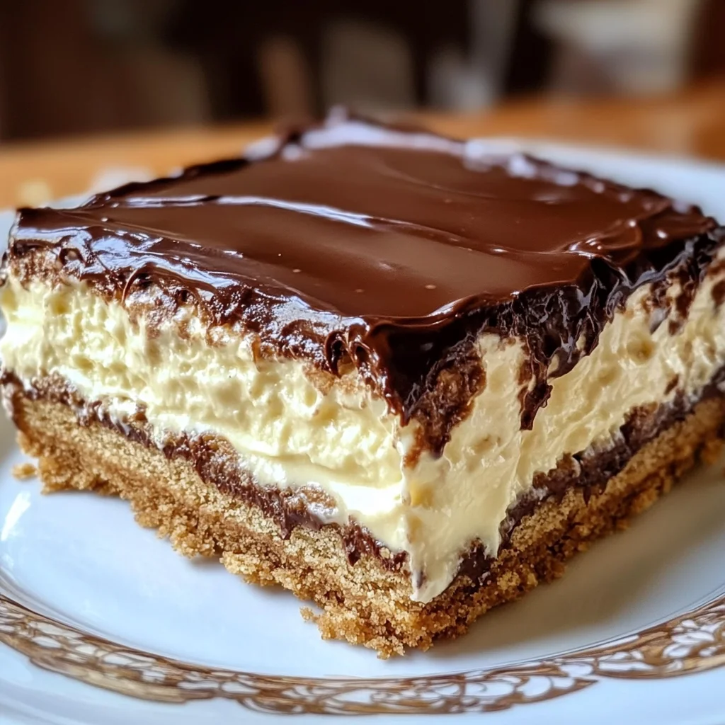 No-Bake Eclair Cake