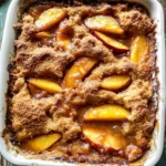 Old School Easy Brown Sugar Peach Cobbler