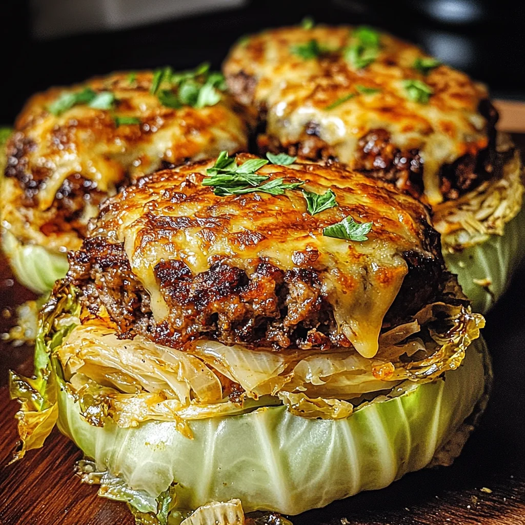 Oven-Baked Cabbage Burgers