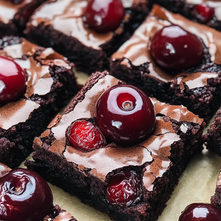 Roasted Chocolate Cherry Brownies