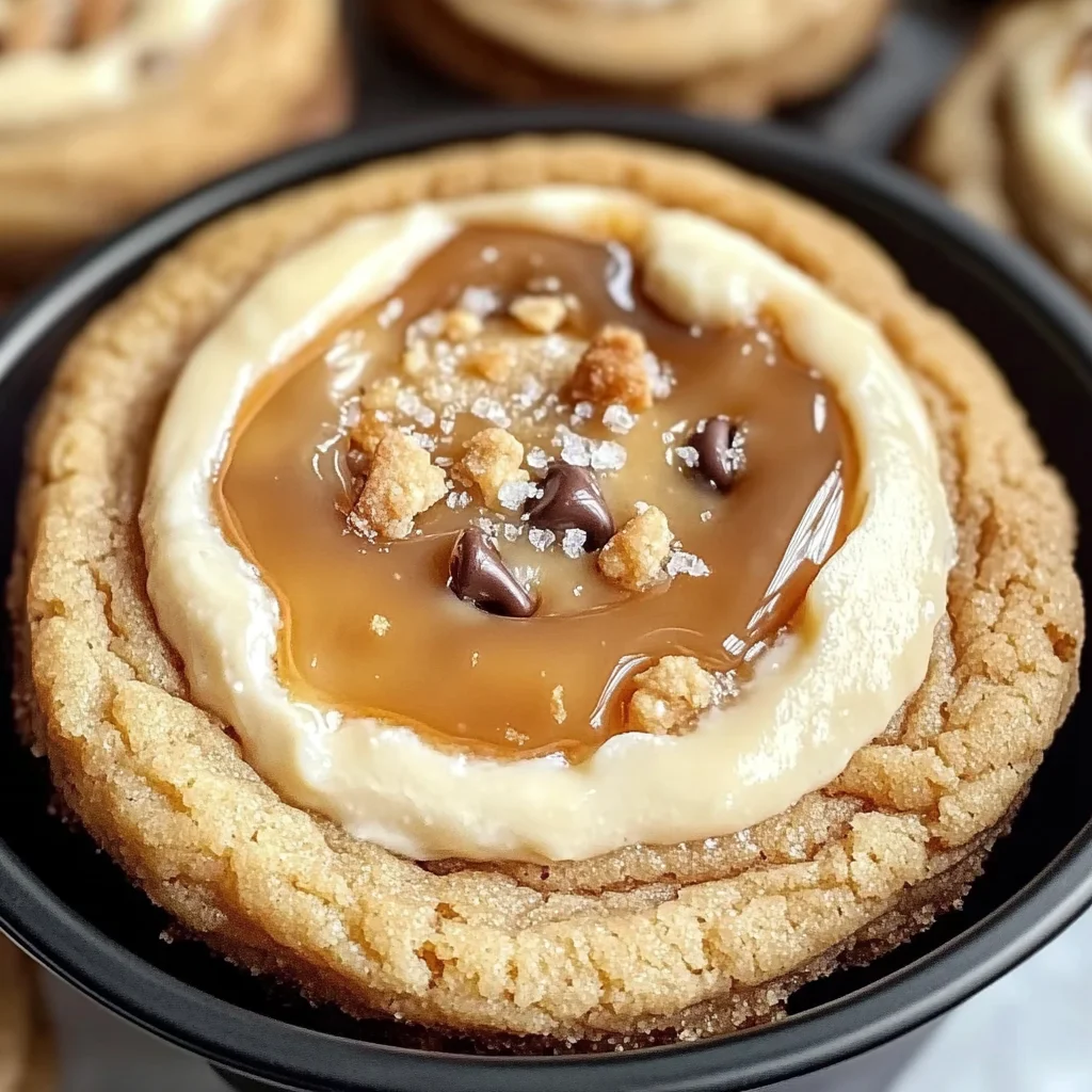 Salted Caramel Cheesecake Cookies