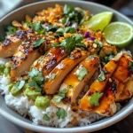 Spicy Maple Chicken with Coconut Rice