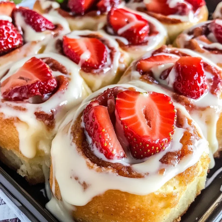 Strawberry Cheesecake Cinnabon Rolls Recipe